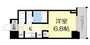 エスライズ難波の物件間取画像